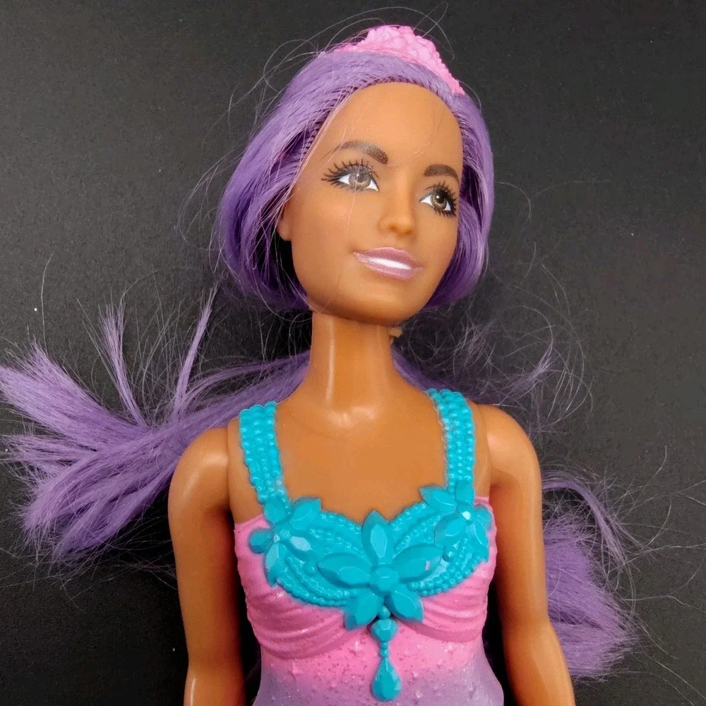 2010 Mattel‎ Barbie Dreamtopia Doll Princess Crown Purple Hair 👀📸SEE📏📸